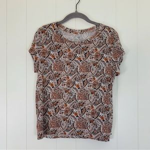 American Eagle Outfitters Paisley Floral Tee M
